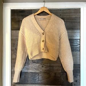 Beige Chunky Knit Sweater